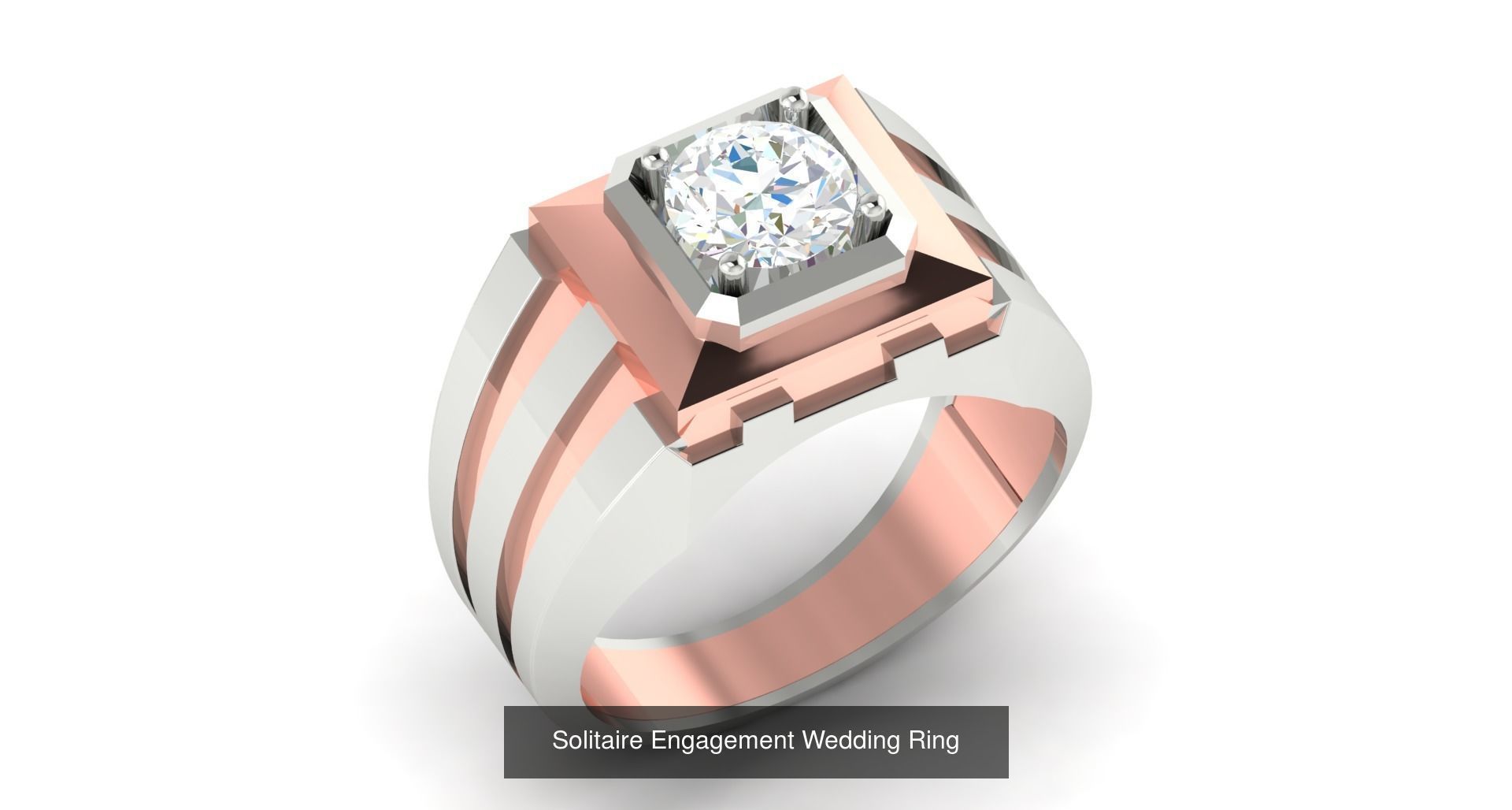 15 Wedding Engagement Dual tone Solitaire Rings Collection _10