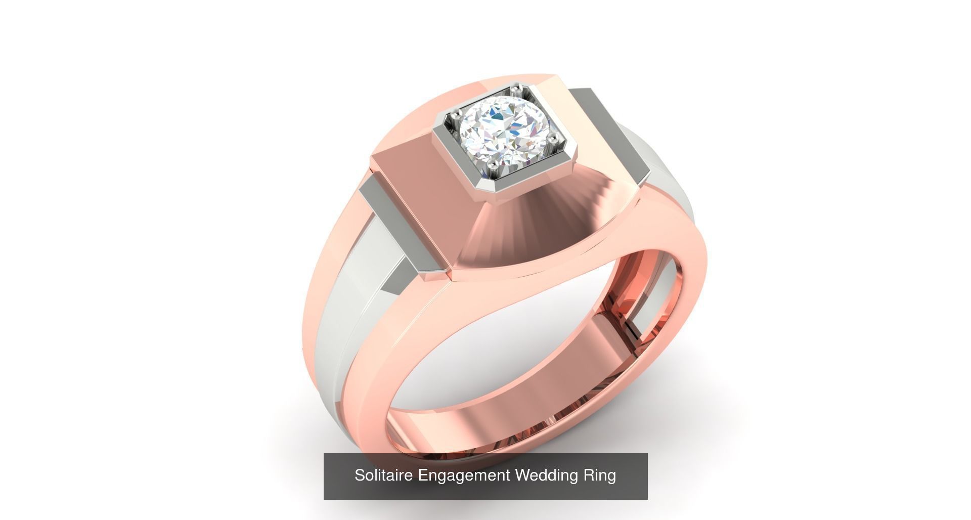 15 Wedding Engagement Dual tone Solitaire Rings Collection _8