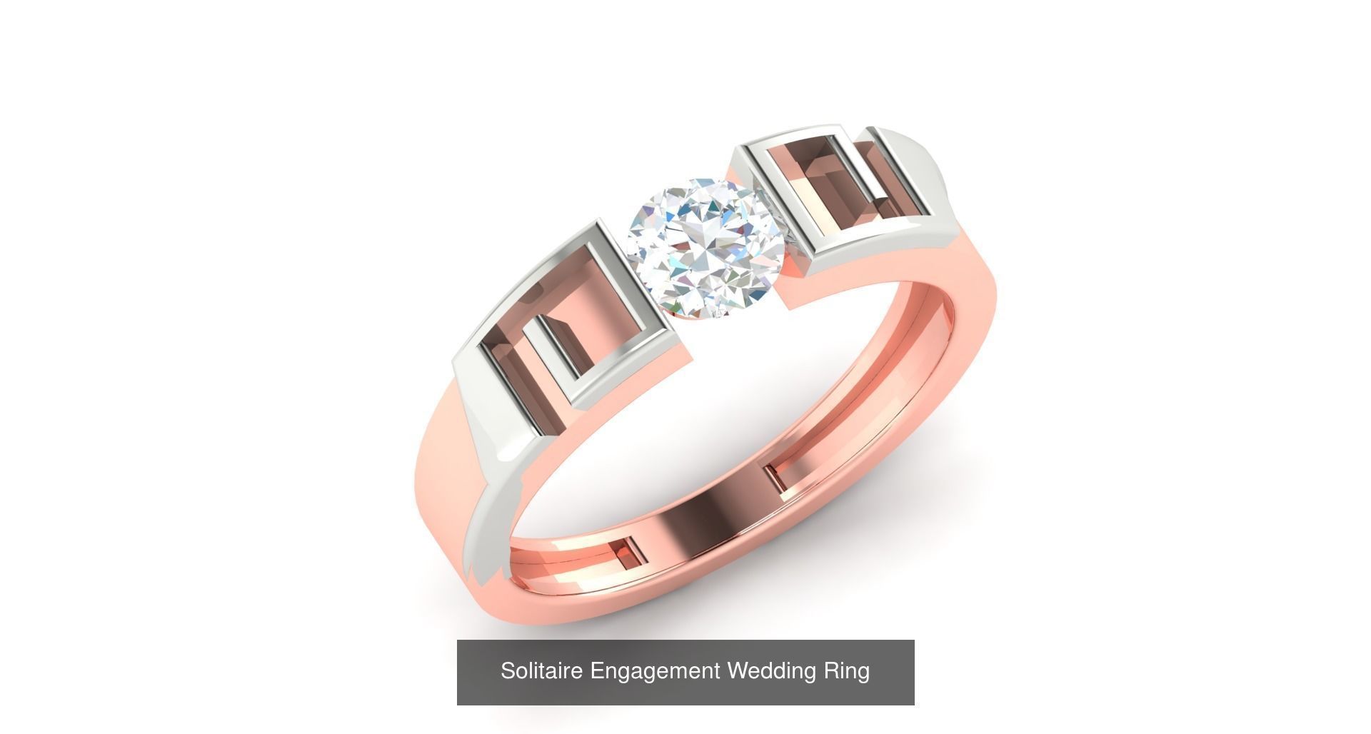 15 Wedding Engagement Dual tone Solitaire Rings Collection _11