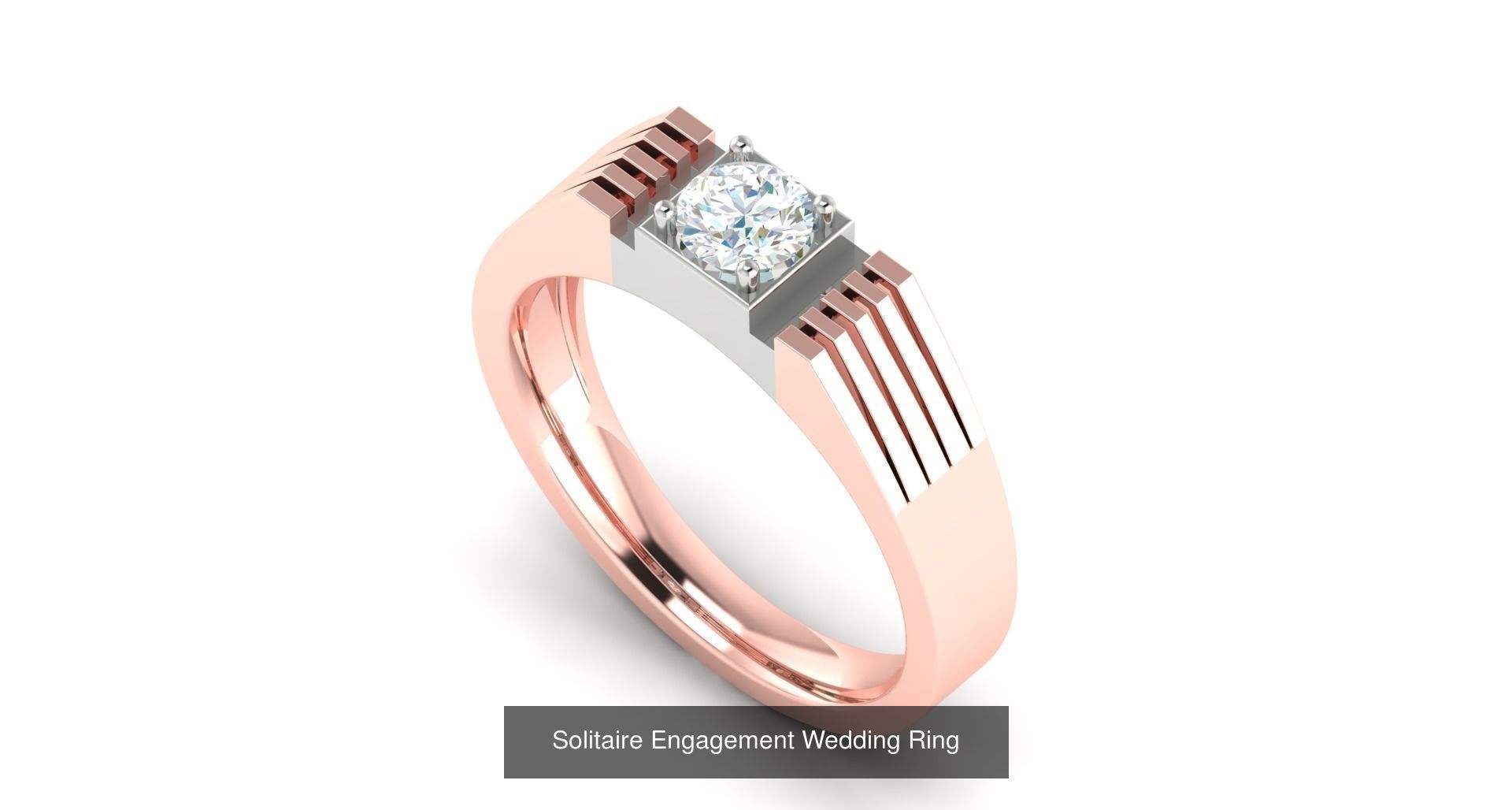15 Wedding Engagement Dual tone Solitaire Rings Collection _1