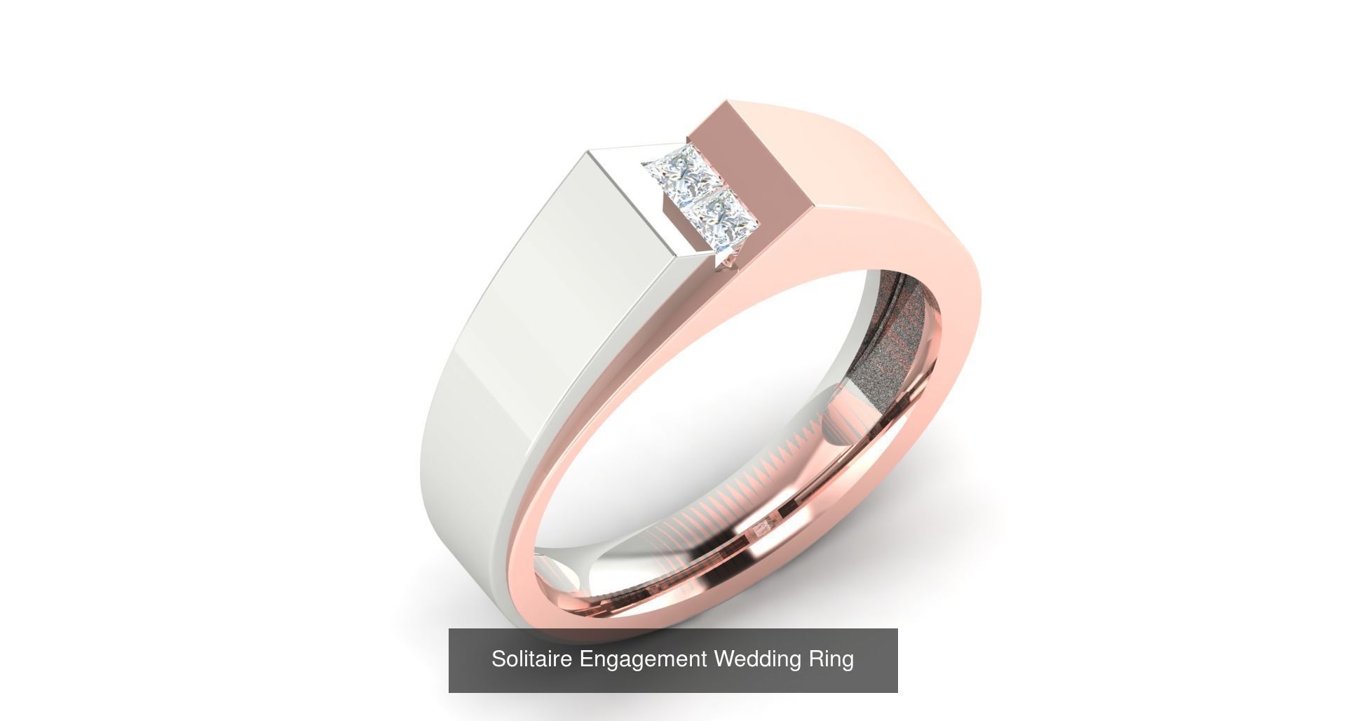 15 Wedding Engagement Dual tone Solitaire Rings Collection _12