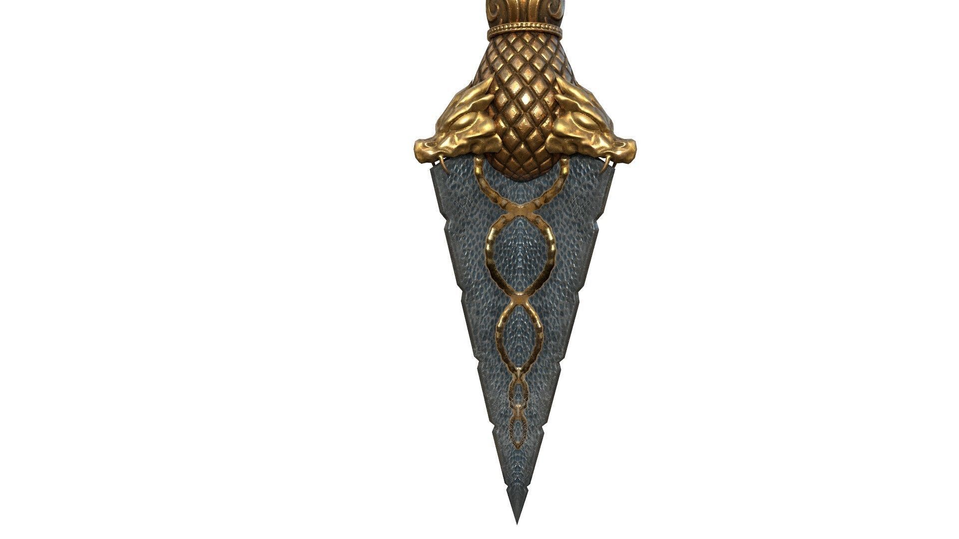 Ceremonial Dagger Low-poly 3D model_14
