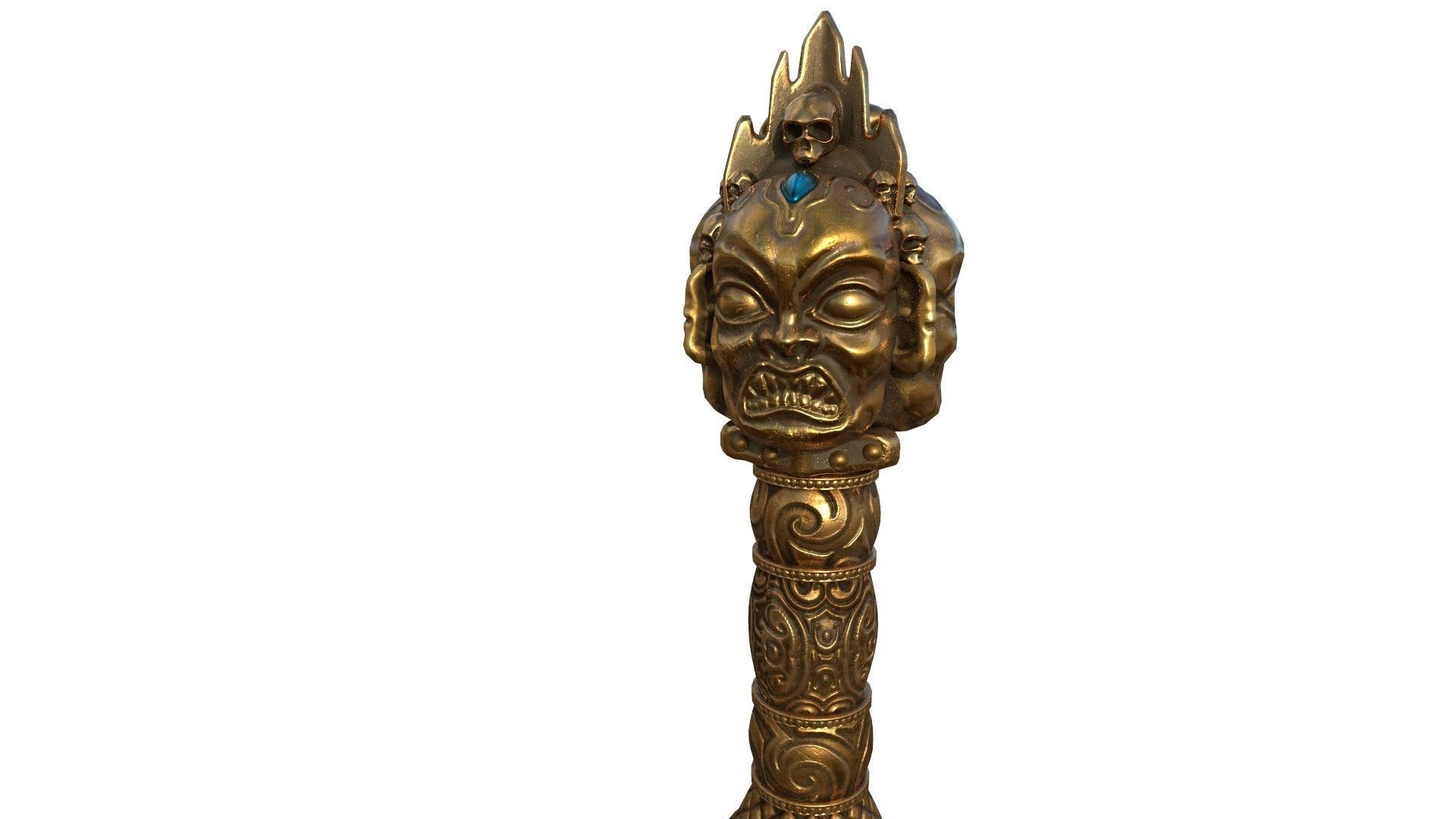 Ceremonial Dagger Low-poly 3D model_13