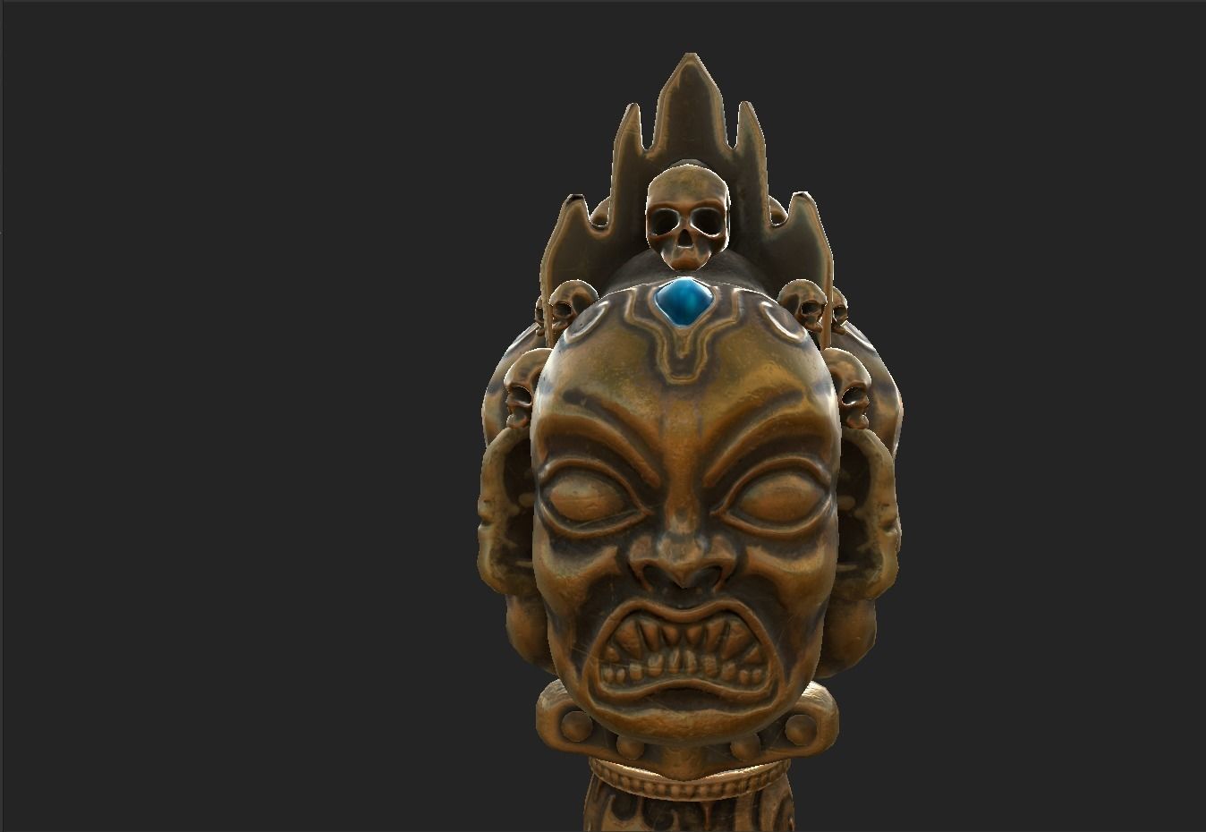 Ceremonial Dagger Low-poly 3D model_5