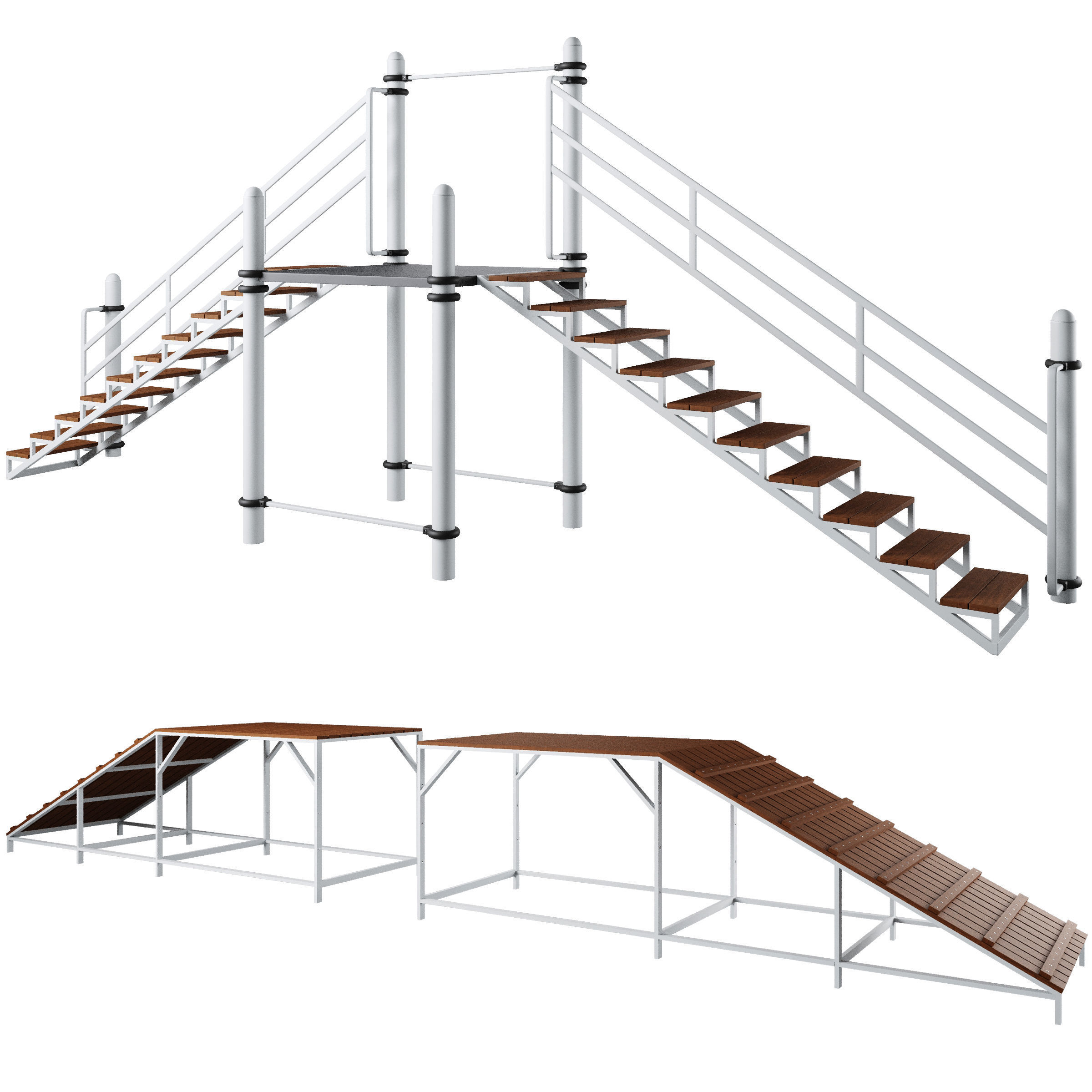 Equipment for dog training grounds 3D model_3