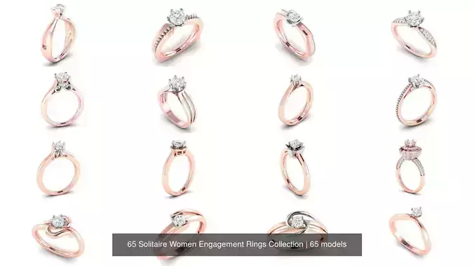 65 Solitaire Women Engagement Rings Collection 