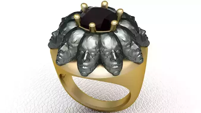 Face ring Mens Jewelry