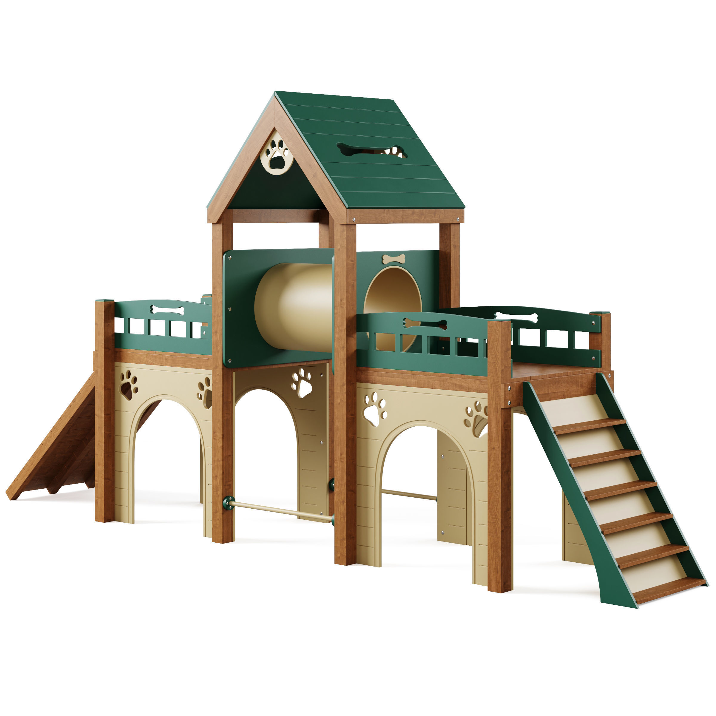 Dog training ground equipment 2 by TerraBound Solutions 3D model_1