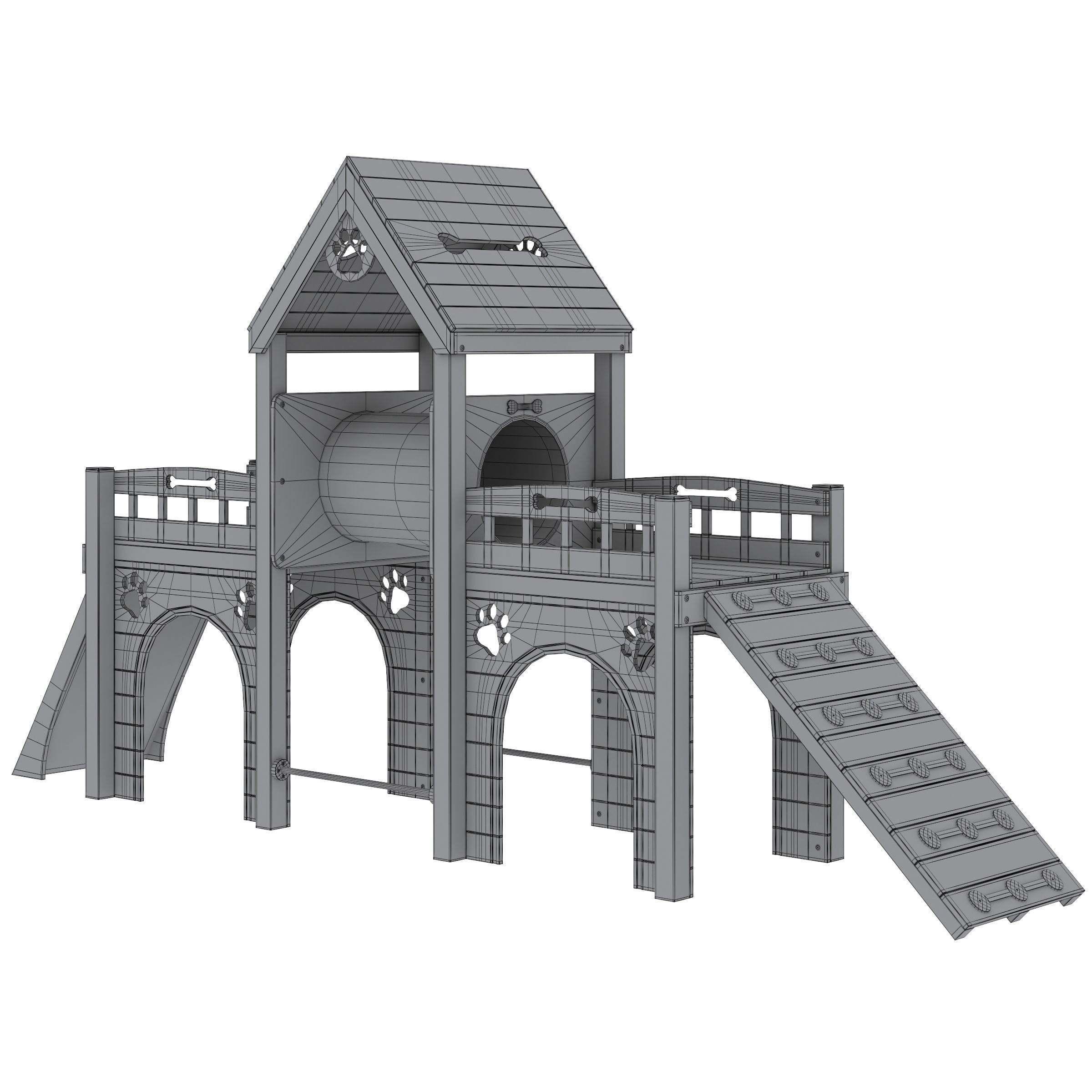 Dog training ground equipment 2 by TerraBound Solutions 3D model_6