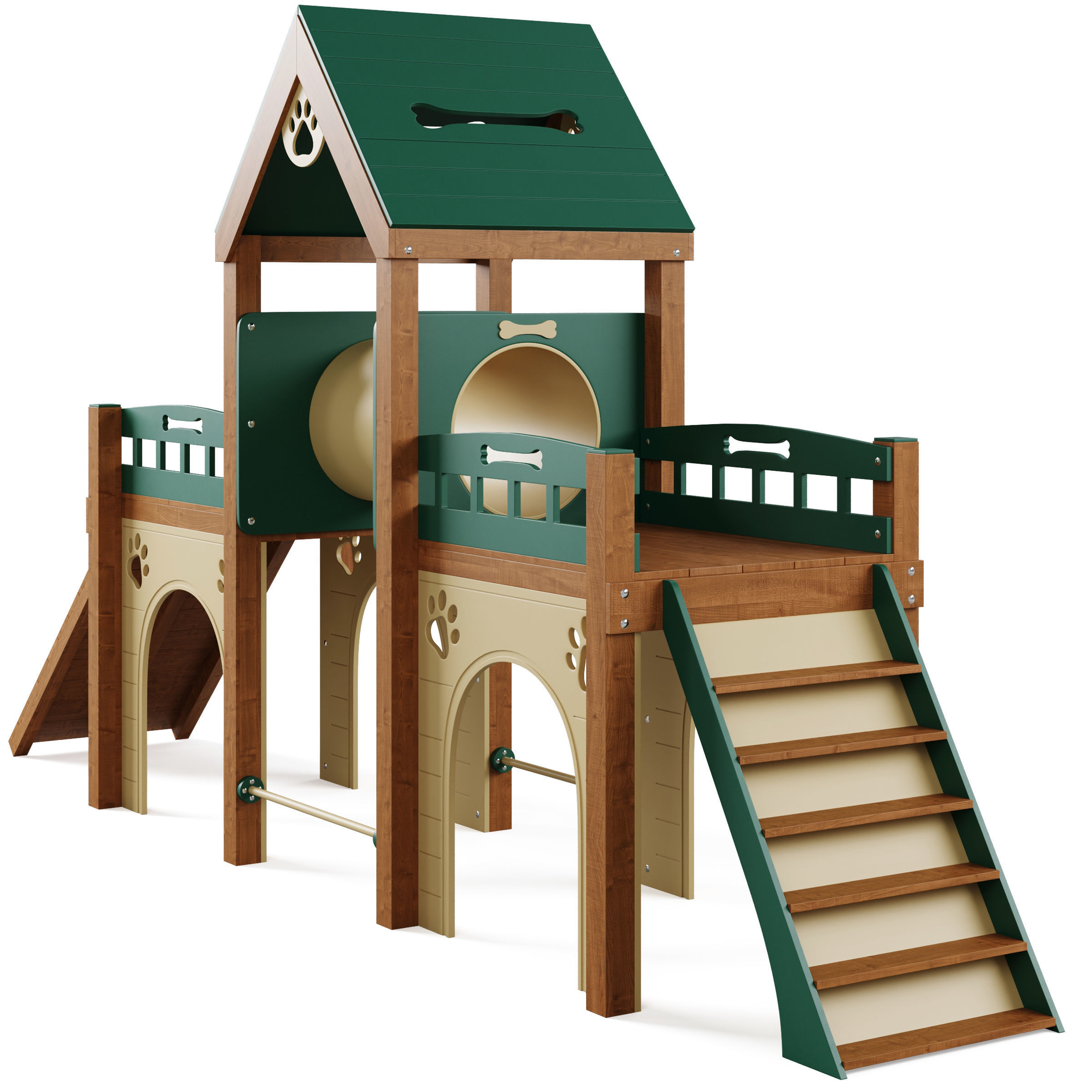 Dog training ground equipment 2 by TerraBound Solutions 3D model_5