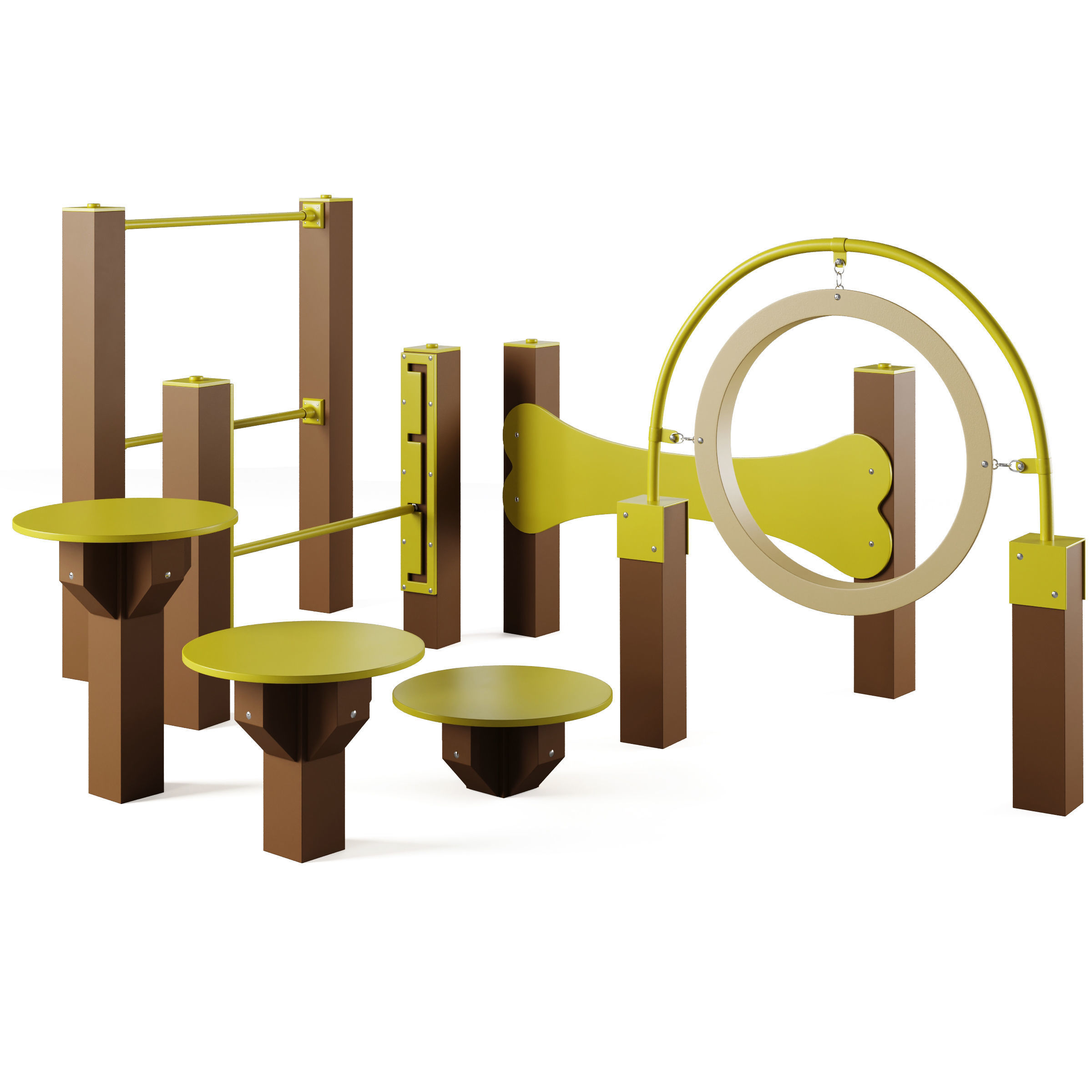 Dog park equipment and obstacles by Superior Amenities 3D model_4