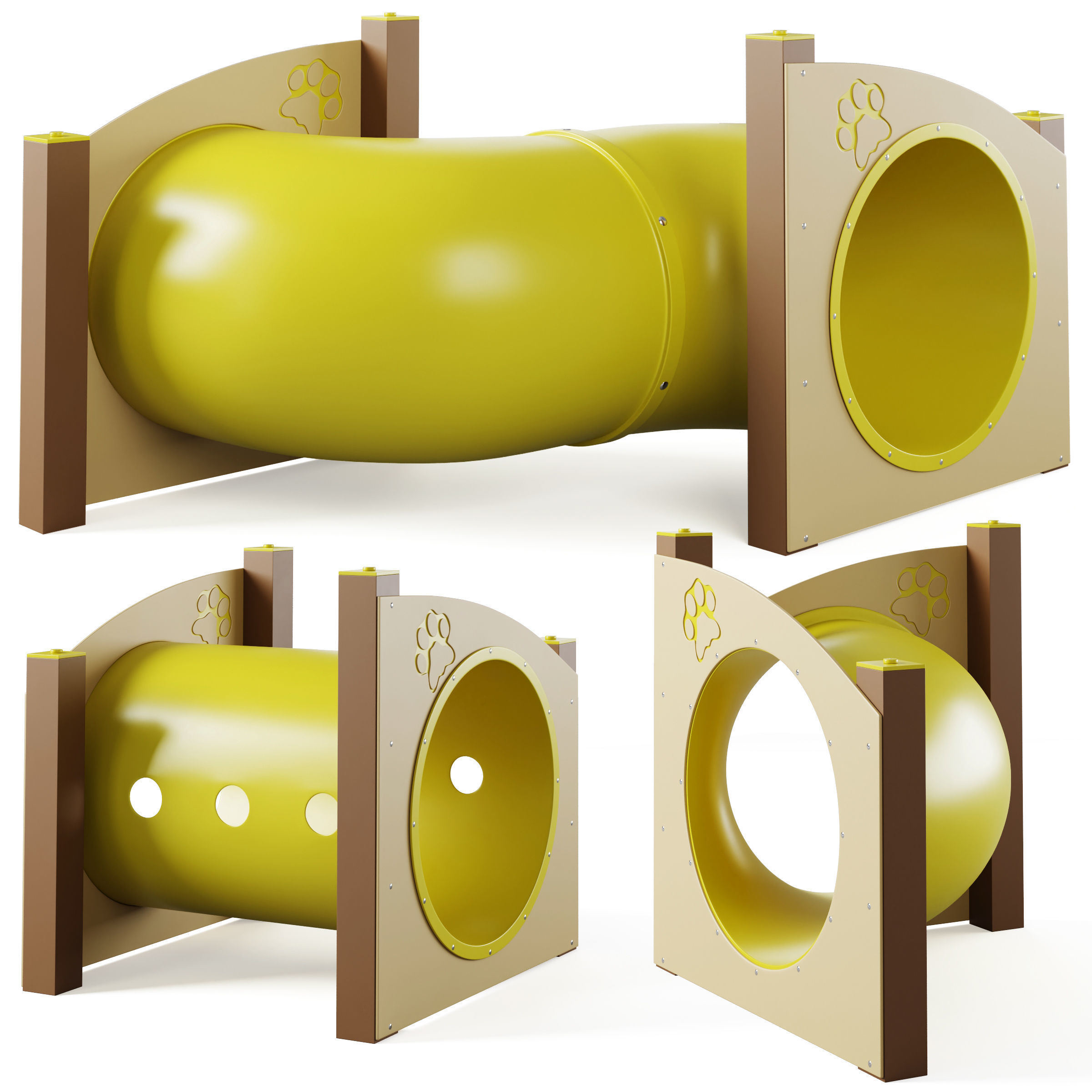 Dog park equipment and obstacles by Superior Amenities 3D model_3