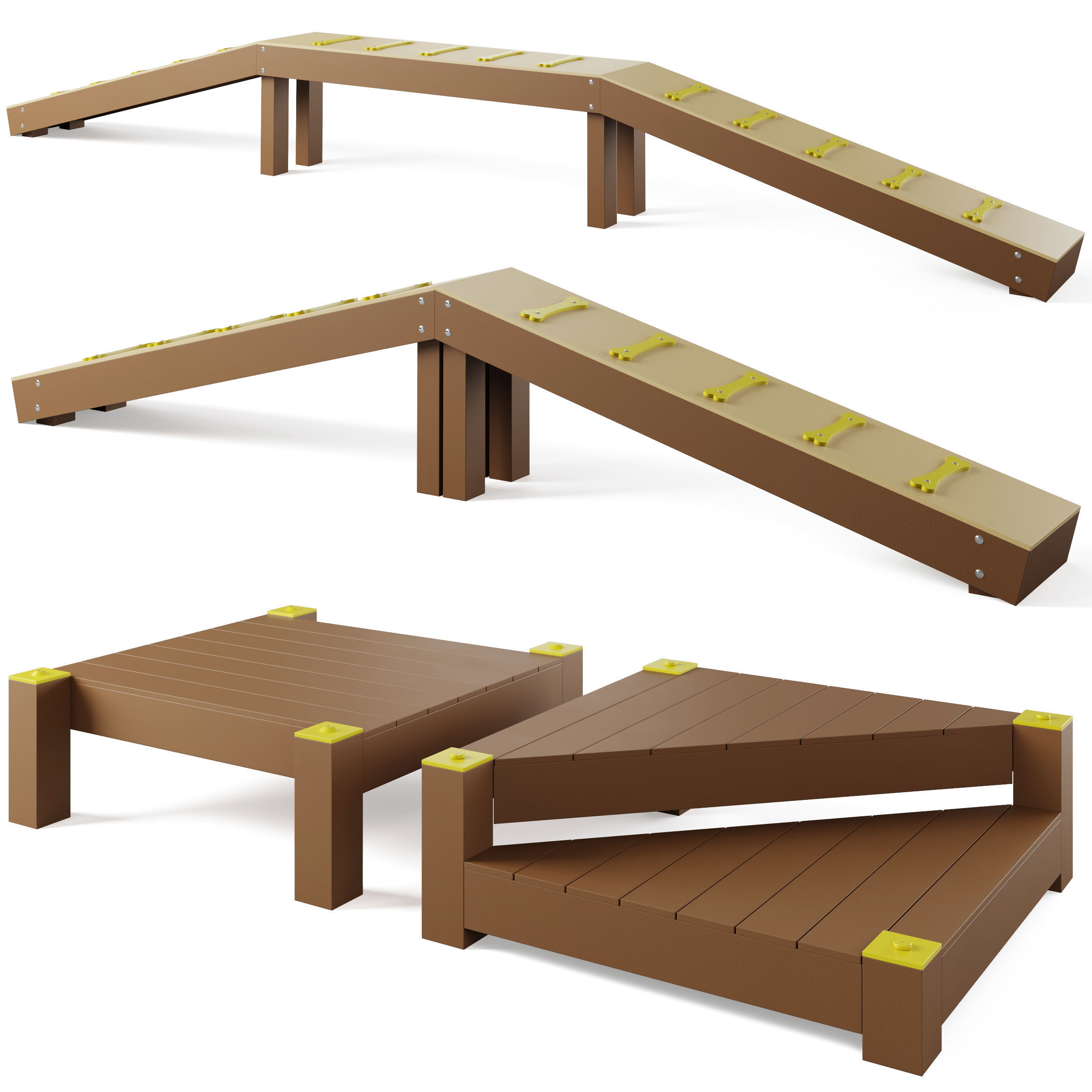 Dog park equipment and obstacles by Superior Amenities 3D model_2