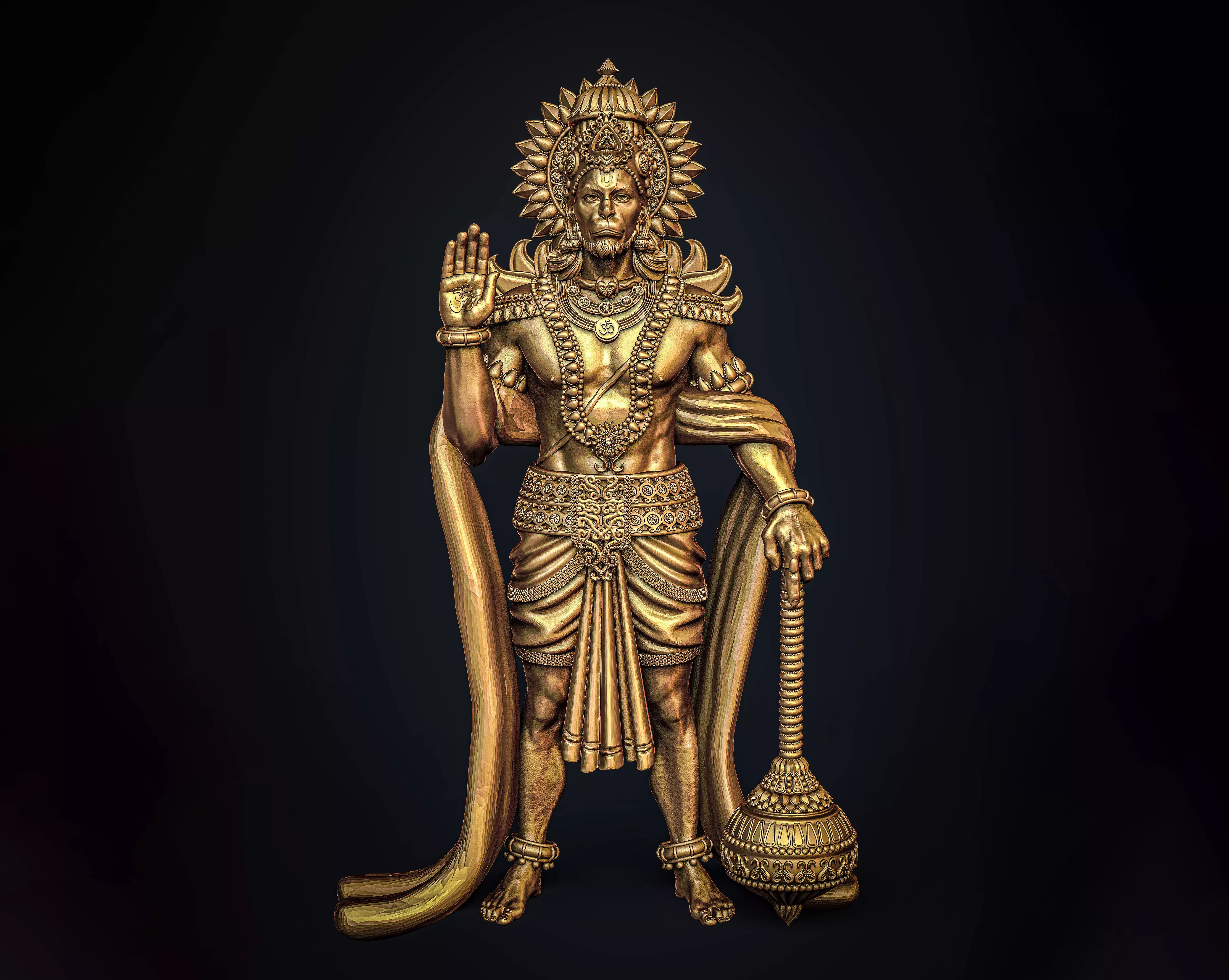 Hanuman Ji Idol 3D print model_0