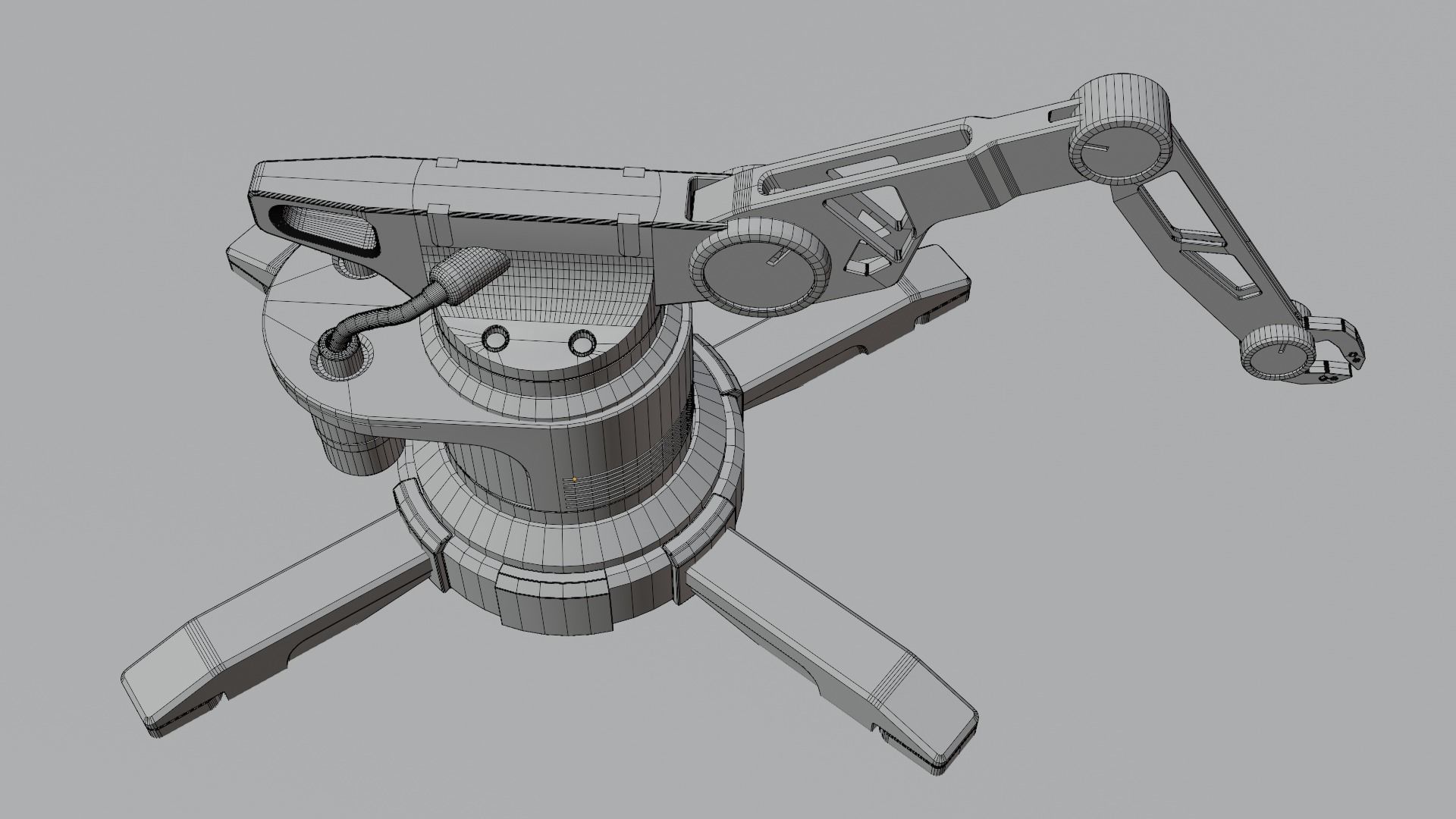 Sci-Fi Model 3D robotic arm 3D model_3