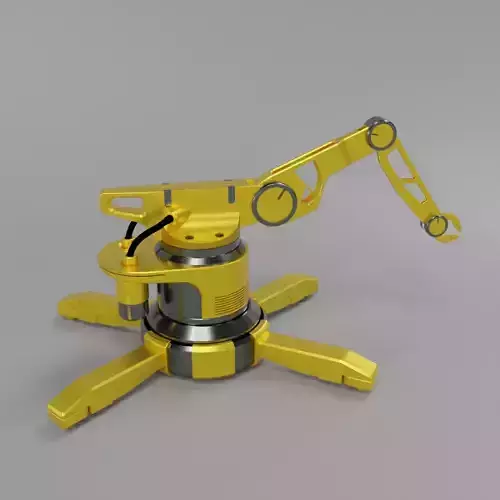 Sci-Fi Model 3D robotic arm 3D model