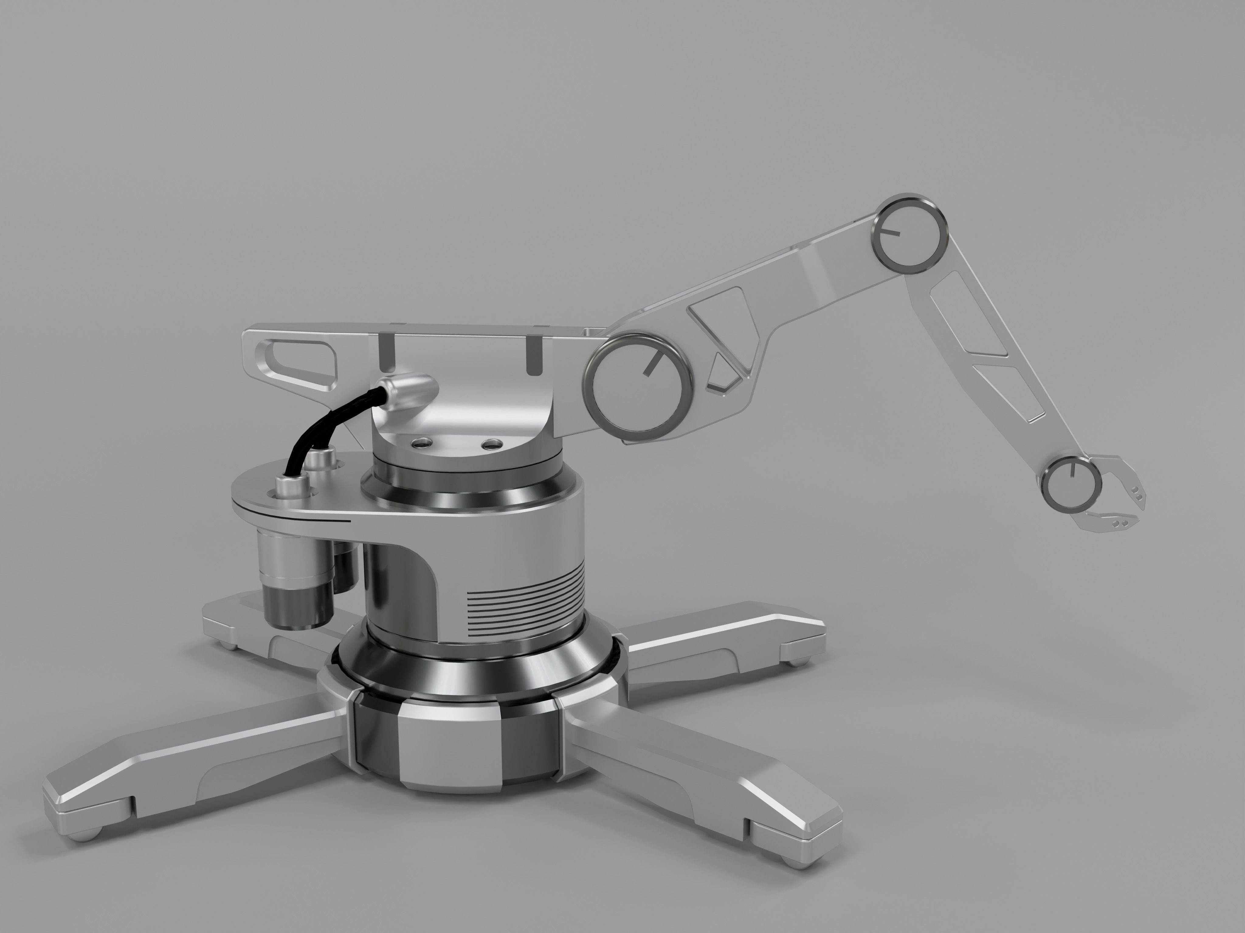 Sci-Fi Model 3D robotic arm 3D model_2