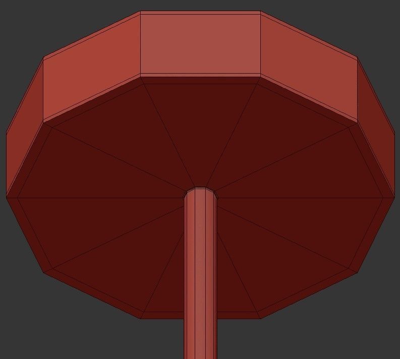 Orrizo 6 modern chandelier with gold rods 3D model_3