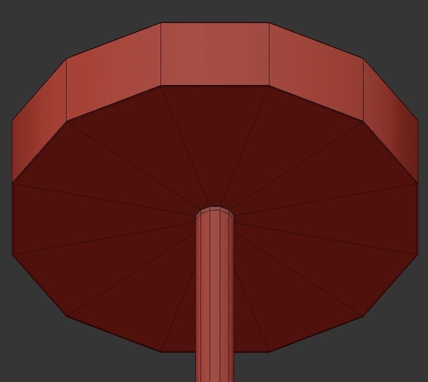 Harlan 8 round pendant light with shade 3D model_3