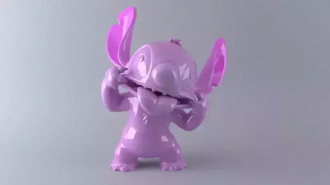 Stitch bunny figurine 3D print model