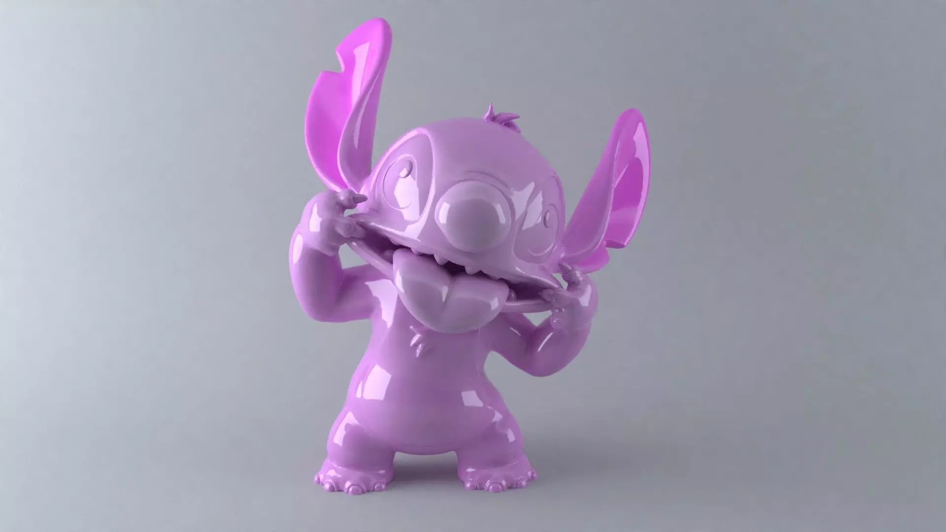 Stitch bunny figurine 3D print model_0