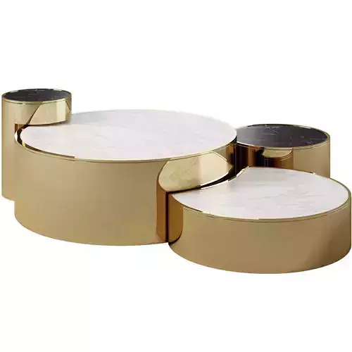 Fendi Casa Constellation Wood Coffee Table 3D model