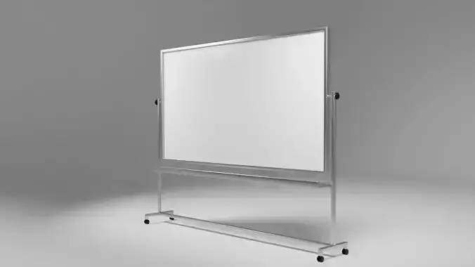 Whiteboard - Low-poly empty Low-poly 3D model