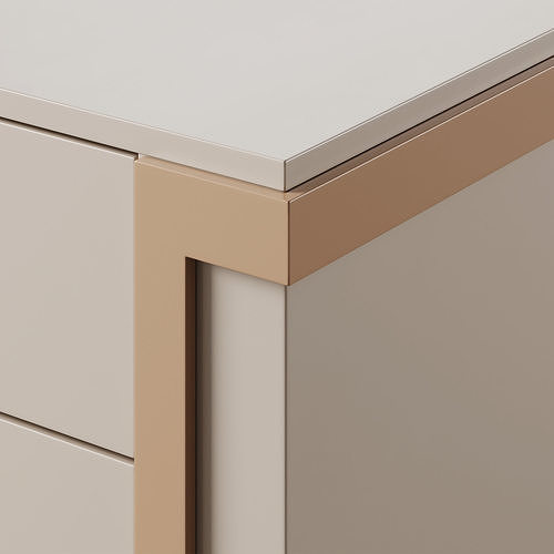 Bedside table AVENUE 3 drawers by Luxence Luxury Living 3D model 4