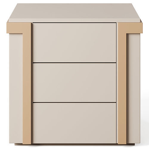 Bedside table AVENUE 3 drawers by Luxence Luxury Living 3D model 2