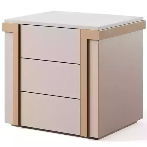 Bedside table AVENUE 3 drawers by Luxence Luxury Living