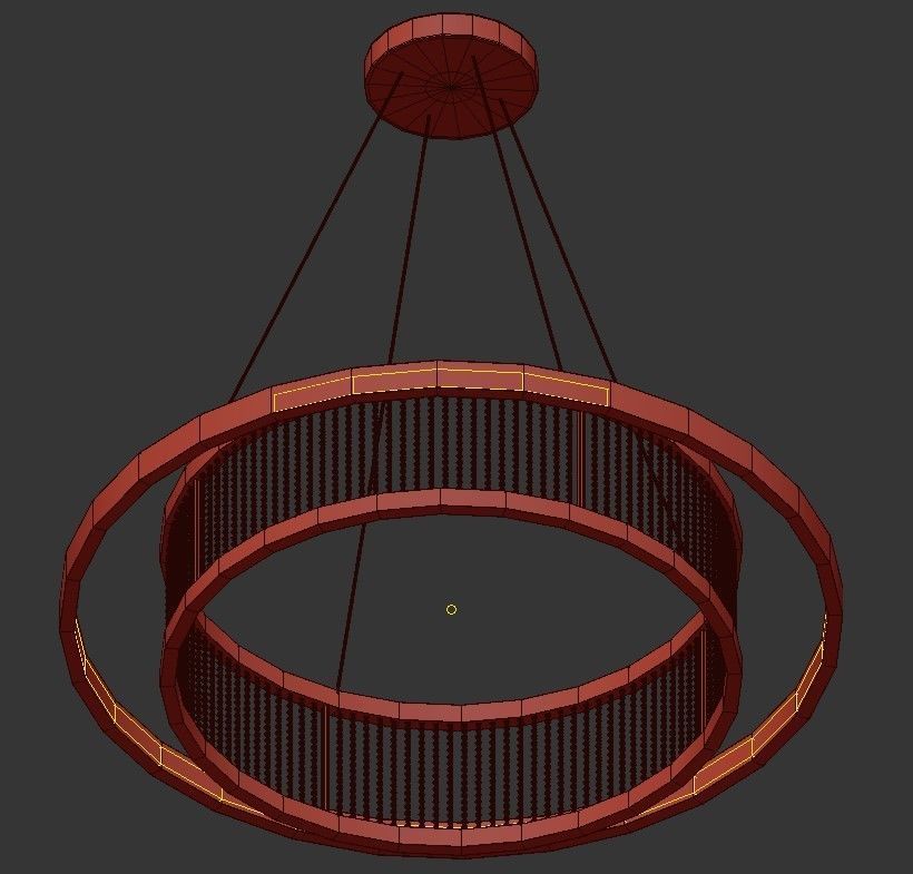 SVANA circular light fixture 3D model_1