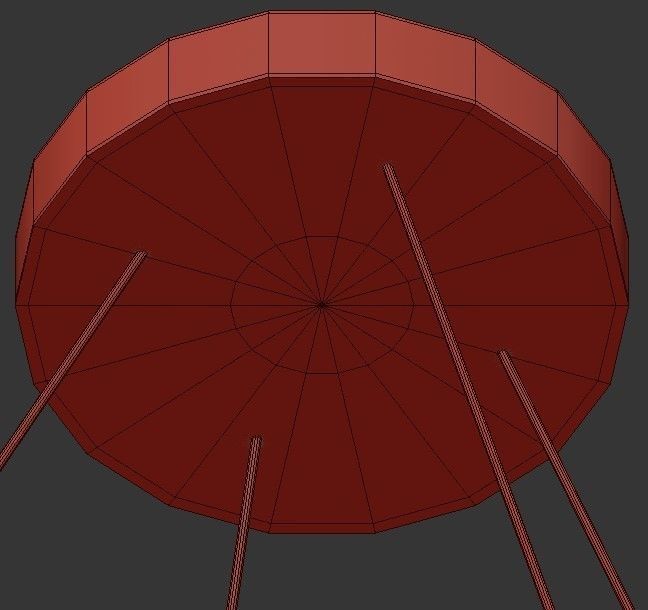 SVANA circular light fixture 3D model_3