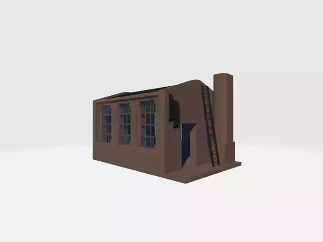 Small Warehouse Low-poly 3D model