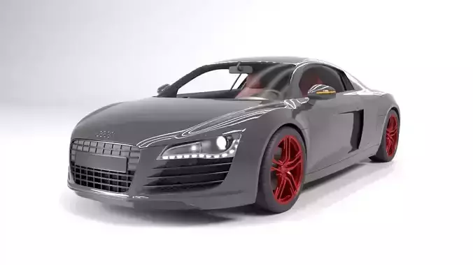 audi r8 high quality polygone