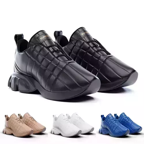 Burberry Quilted Leather Classic Sneakers in 4 Colours
