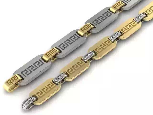 chain or bracelet  with Greek pattern two options