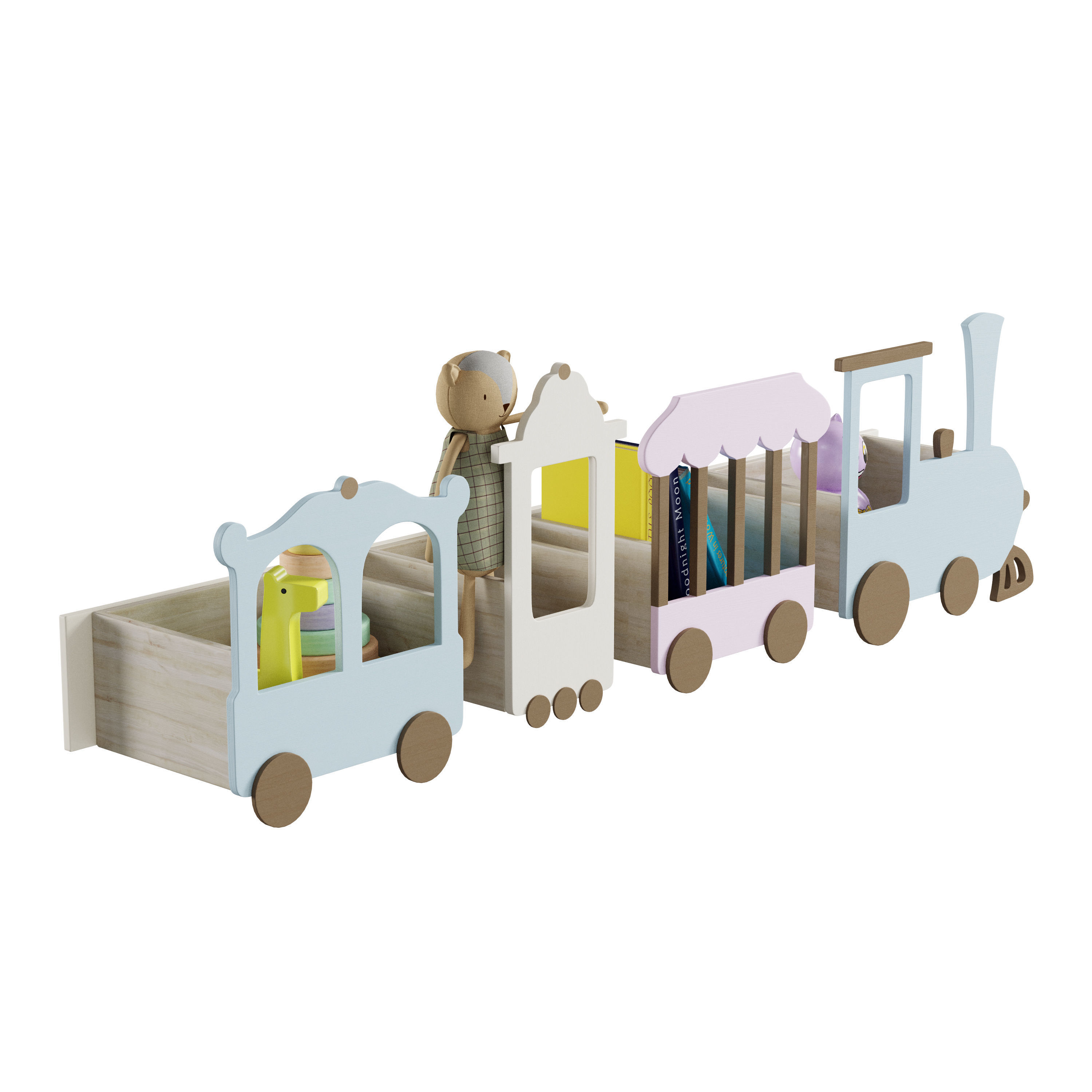 Train shelf Express to Fantasy by  Up Warsaw 3D model_3