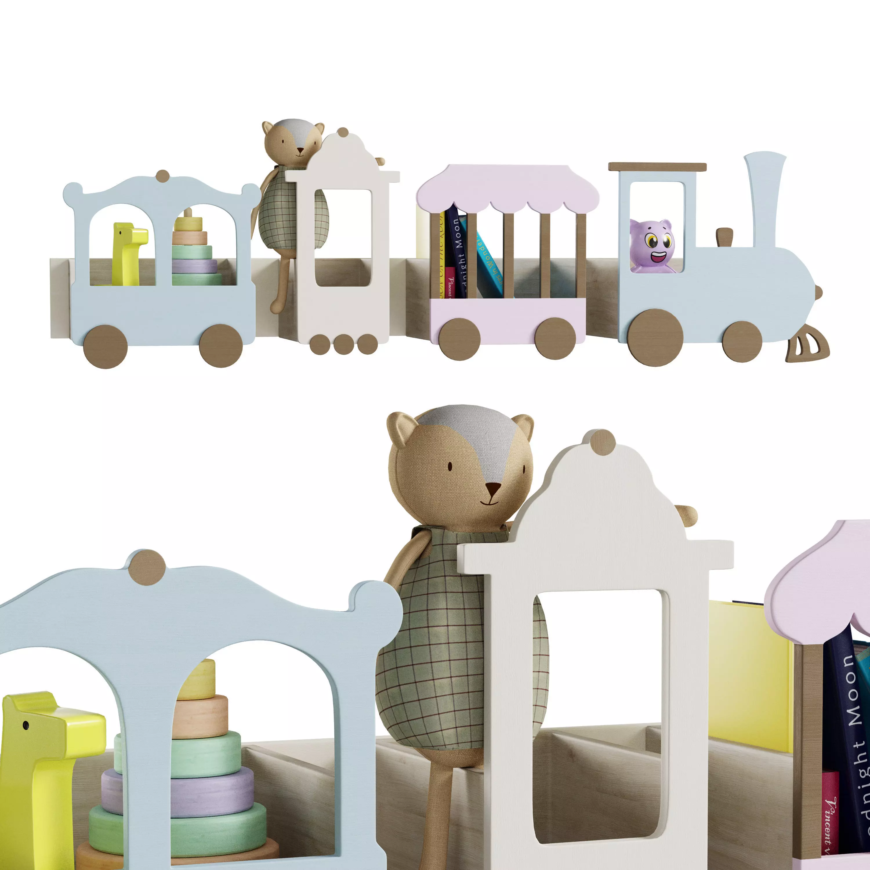 Train shelf Express to Fantasy by  Up Warsaw 3D model_0