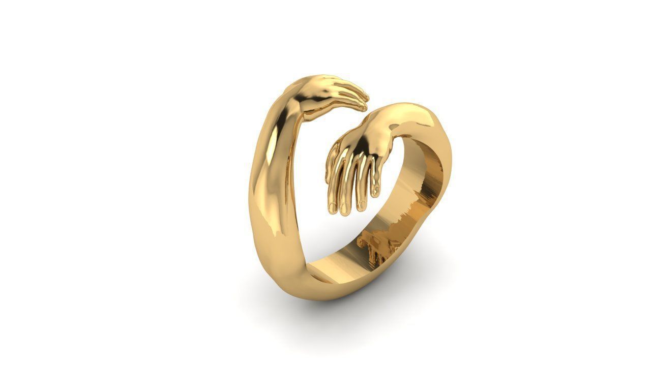 Hand Rings 3D print model_1