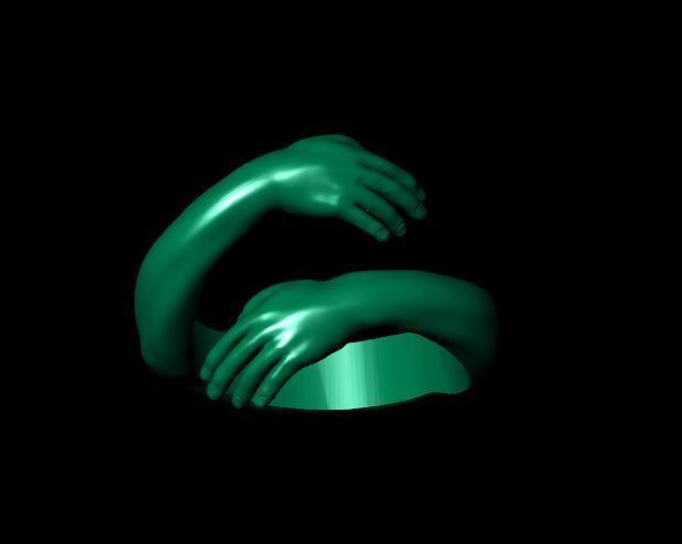 Hand Rings 3D print model_3
