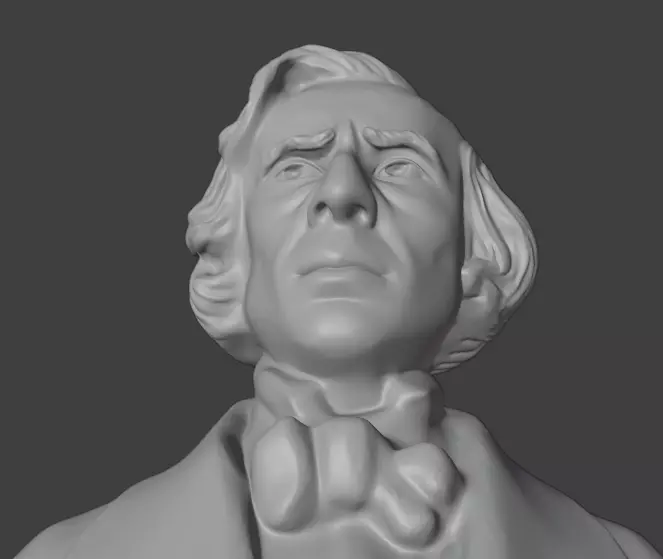 Frederic Chopin 3D print model_20