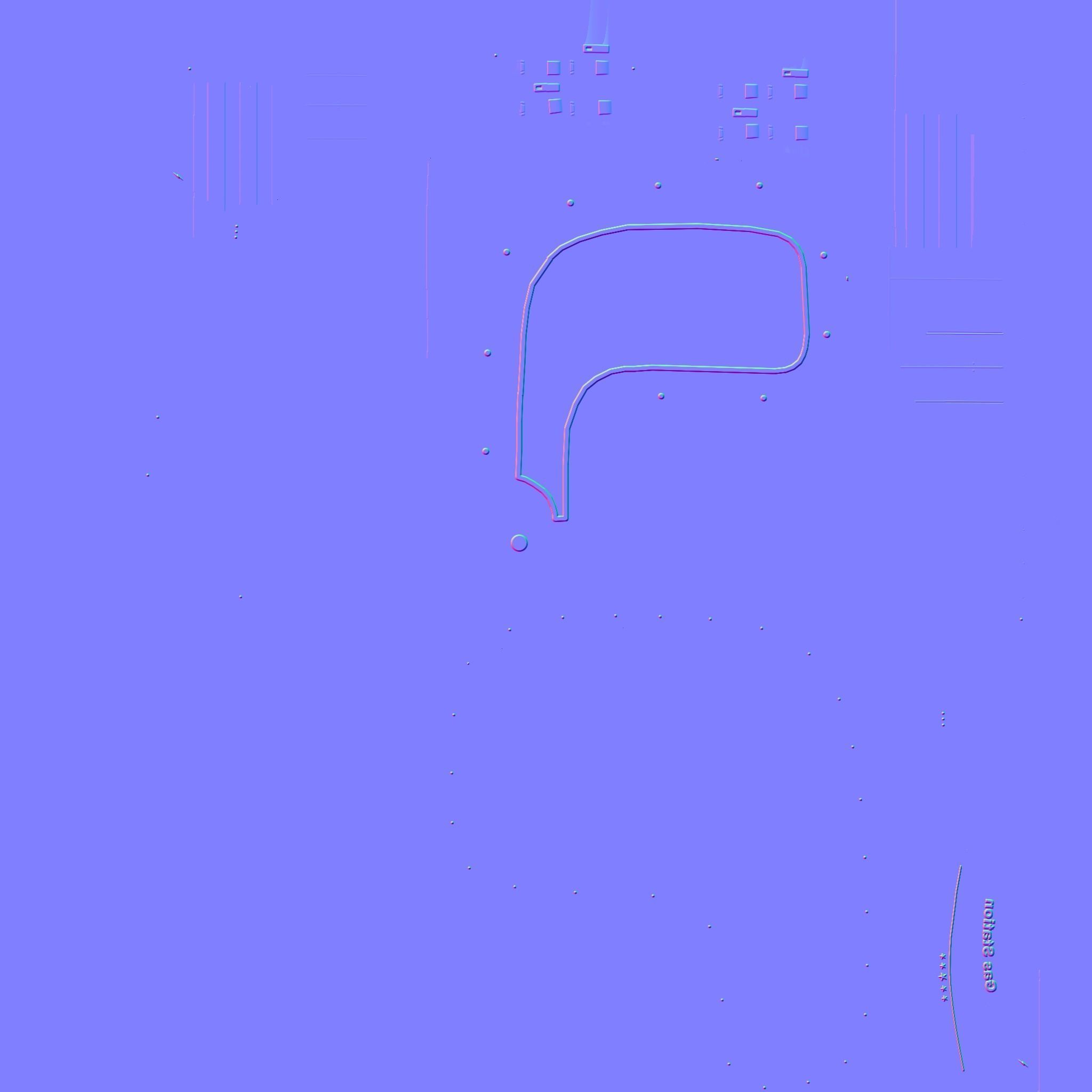 SciFi Gas Station A01 White Blue - Sci Fi Exterior Design Low-poly 3D model_27