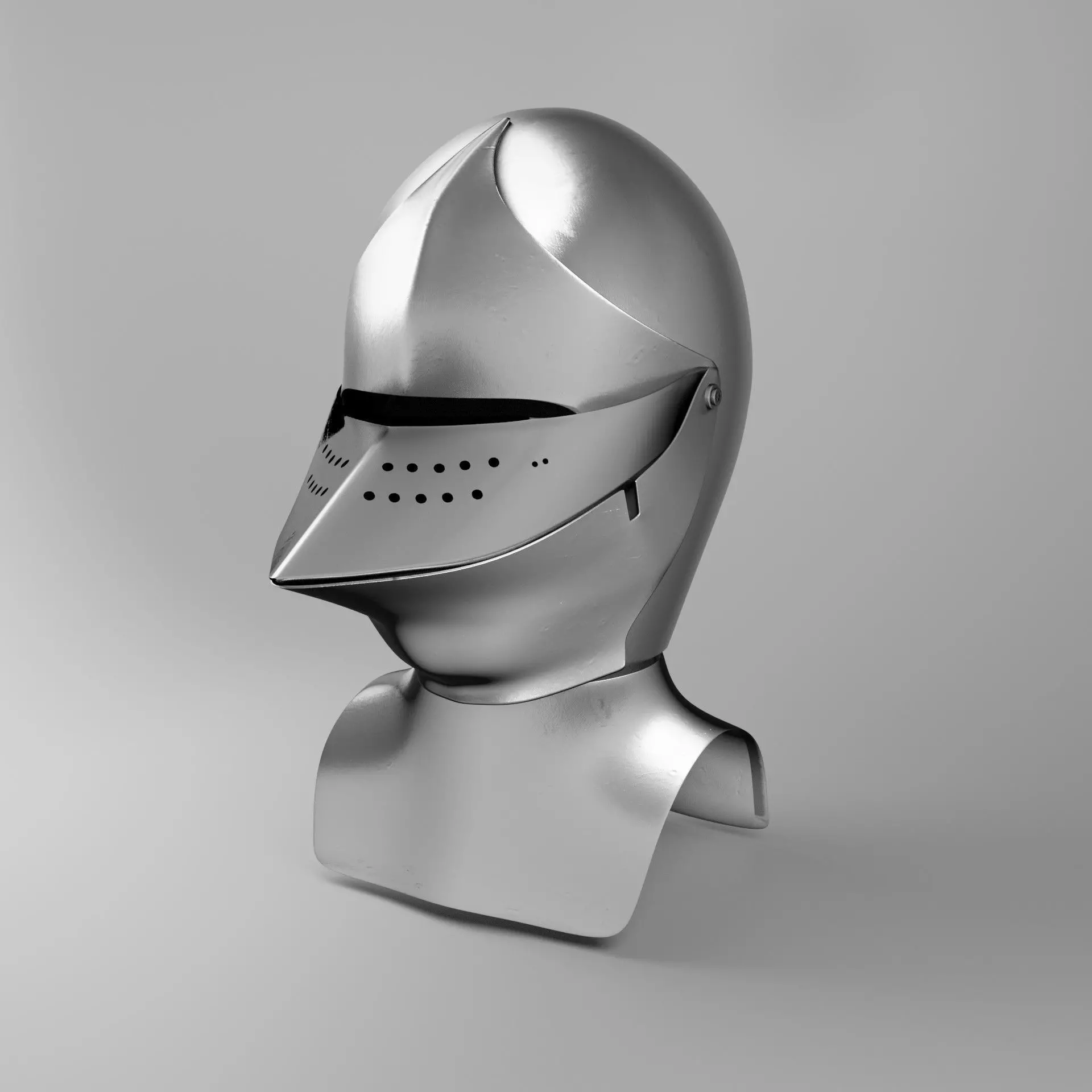 Knight Helmet Low-Poly Low-poly 3D model