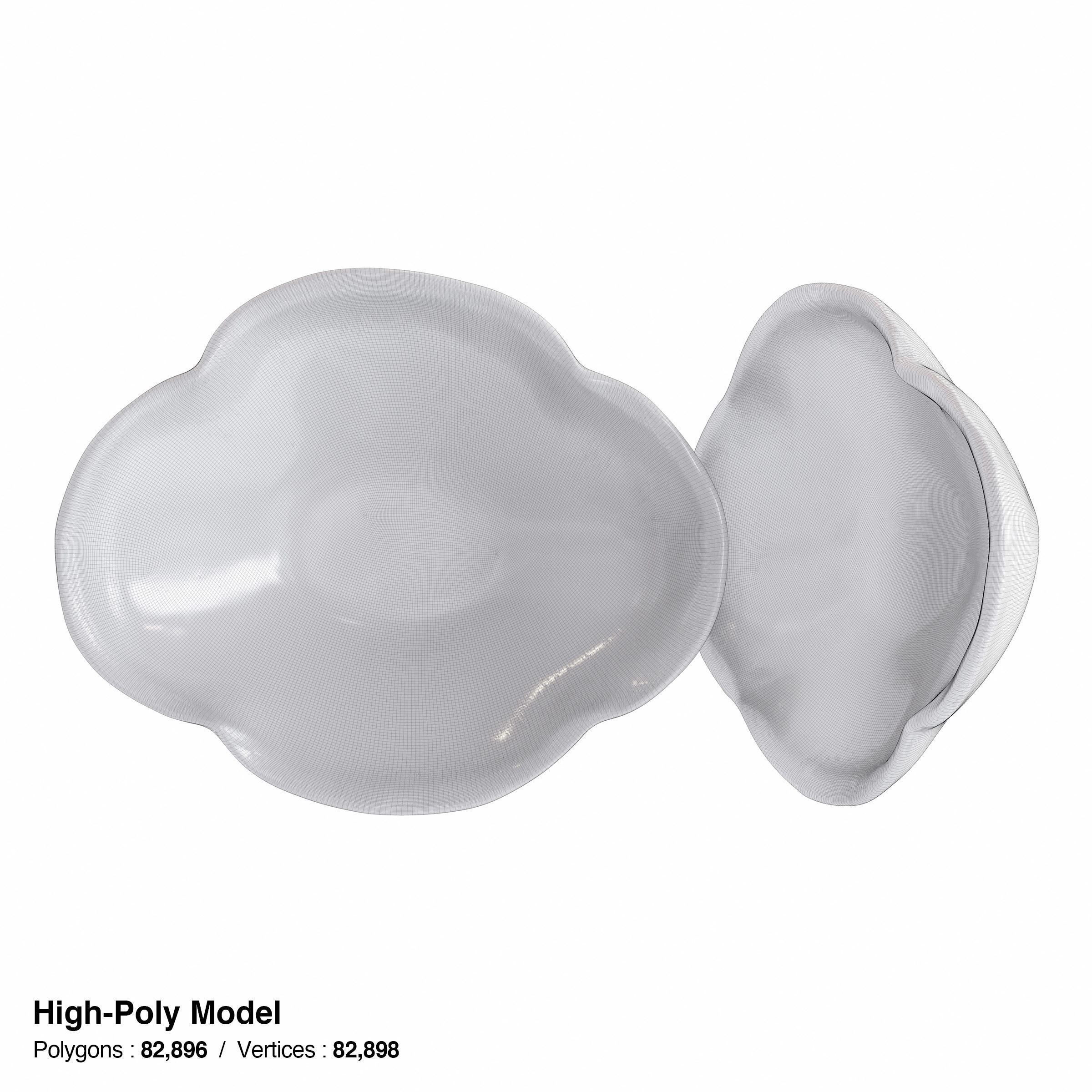 Japanese Tableware Set 5 Low-poly 3D model_19