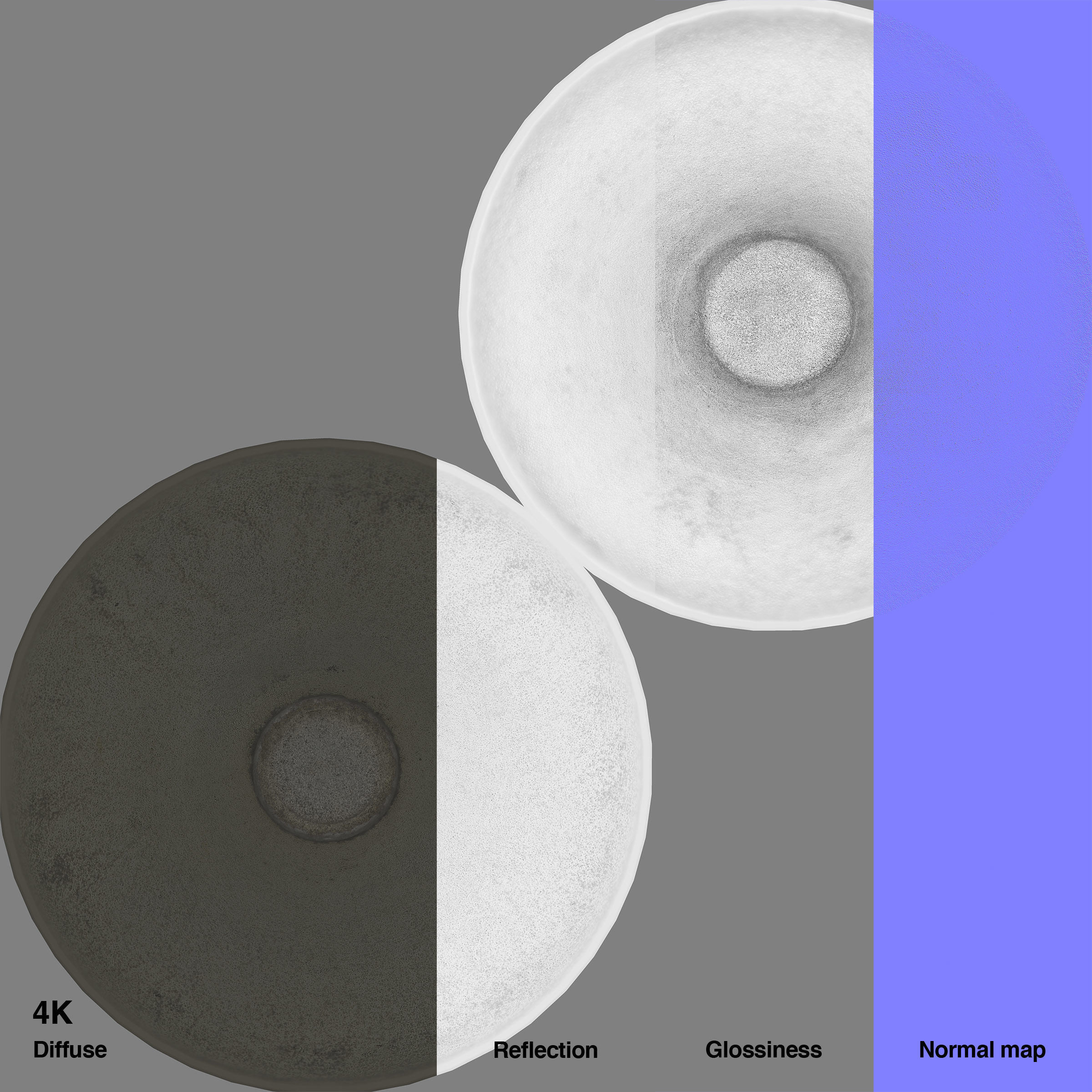 Japanese Tableware Set 6 - sake cup Low-poly 3D model_26