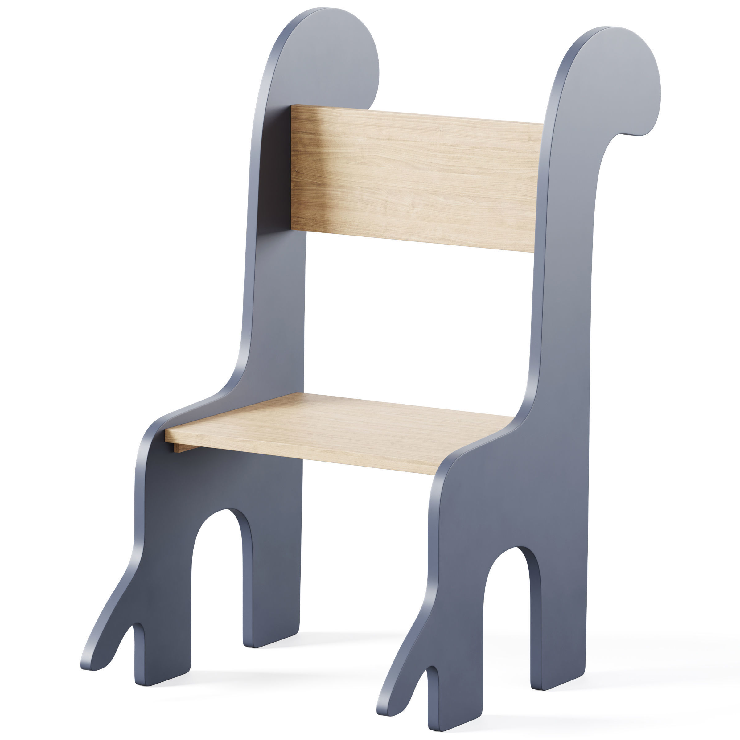 Table and Children Animal Chairs by THE HOME DECO FACTORY 3D model_3
