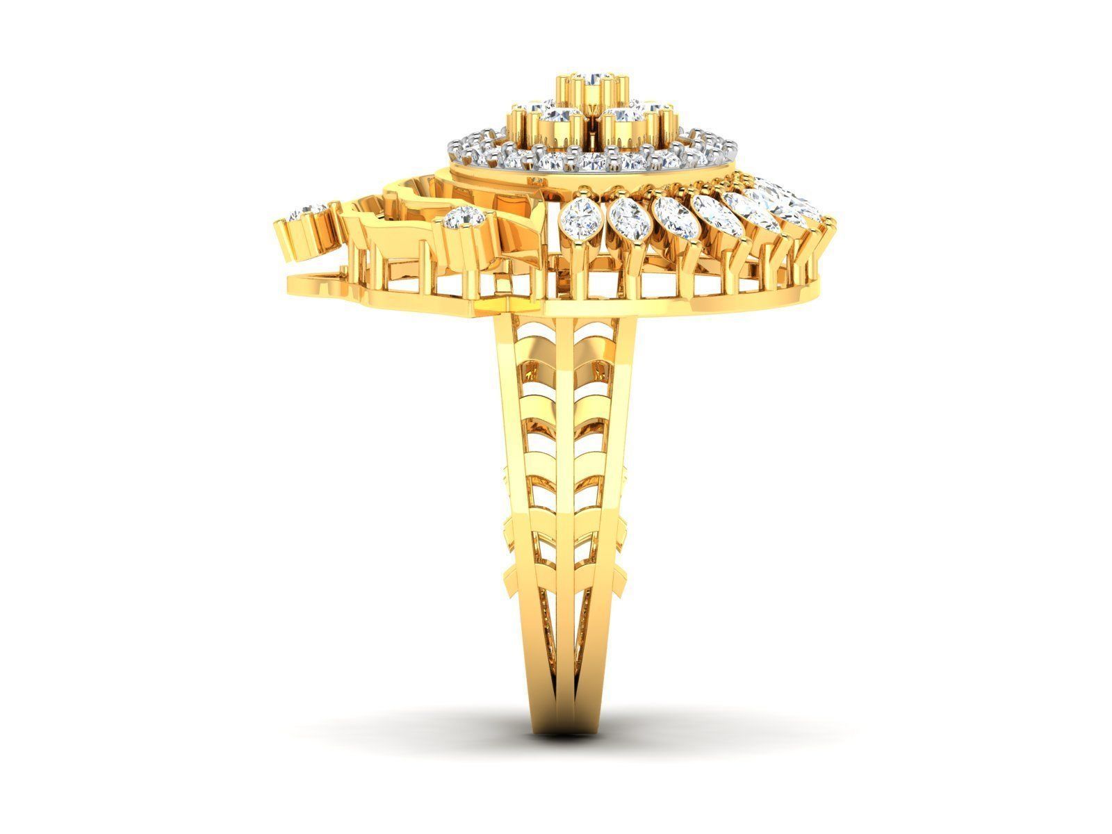 Women Ring 3D print model_4