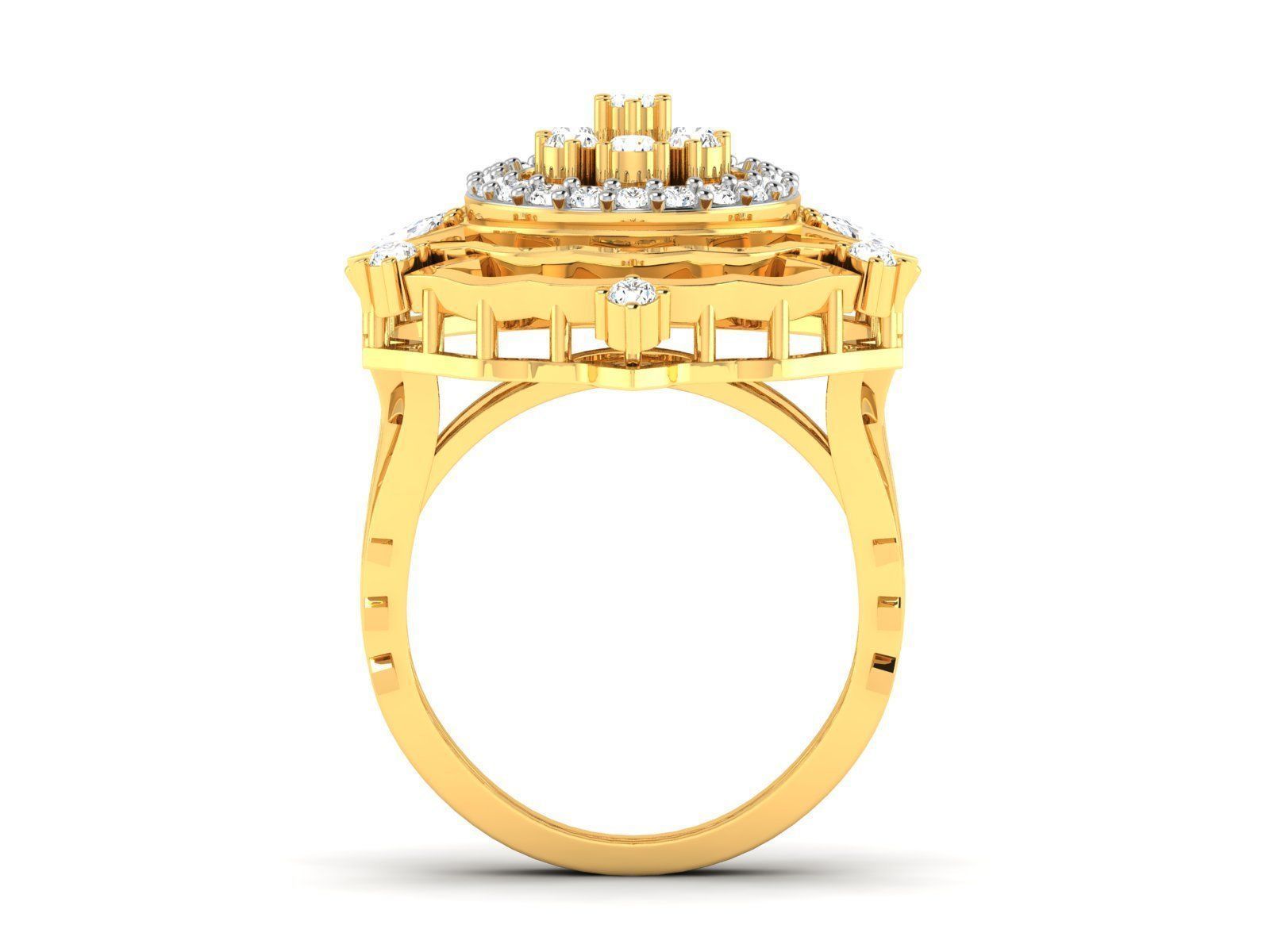 Women Ring 3D print model_3