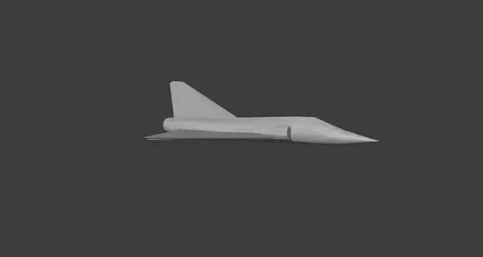 Low Poly Fighter Model jet