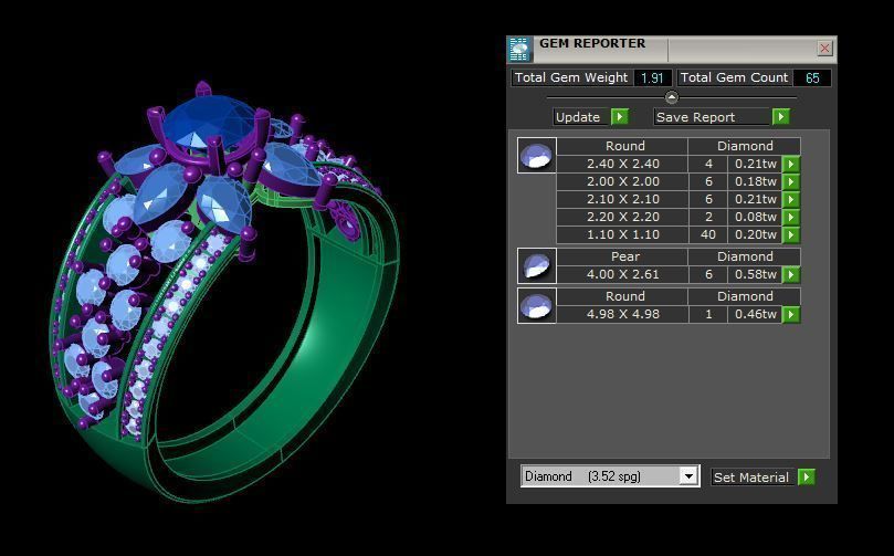 Rings 3D print model_5